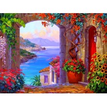 МОРЕТО И ЦВЕТЯ - Диамантен гоблен 34023