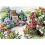 Комплект за рисуване по номера - Цветна градина ZE 6082