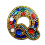 Ключодържател с диаманти- Буквички - Q - QC13