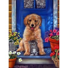 Golden Retriever - Диамантен гоблен 34101 Golden Retriever - Диамантен гоблен 34101