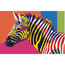 Комплект за рисуване по номера - Зебра ZE 32181