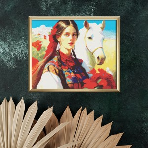 Гоблен за шиене - Момиче и кон GA 0011