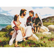 Гоблен за шиене - Исус с децата GA 0118
