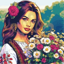 Картина по номера -Българска красавица ZP 5097