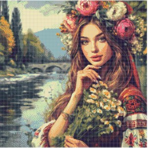 Гоблен за шиене - Хубава девойка  GP 0234