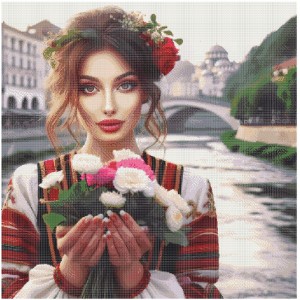 Гоблен за шиене - Хубава девойка GP 0235 Гоблен за шиене - Хубава девойка GP 0235