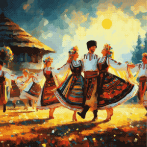 Гоблен за шиене - Народни песни и игри GP 3605