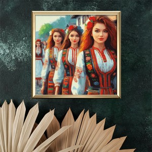 Гоблен за шиене - Красиви българки с носии GP 0251