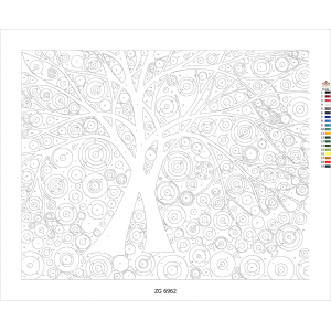 Комплект за рисуване по номера - Вълшебно дърво ZG 6962