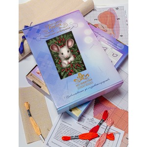 Гоблен за шиене - Коледна мишка GA 3528
