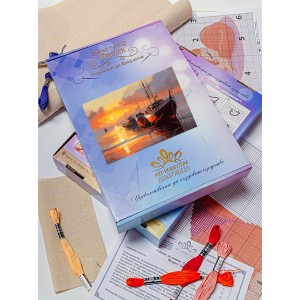 Гоблен за шиене - Лодки през залез GA 3597