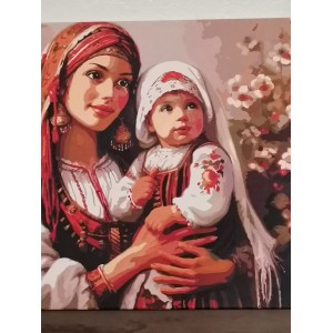 Картина по номера - Майка и дете ZP 787