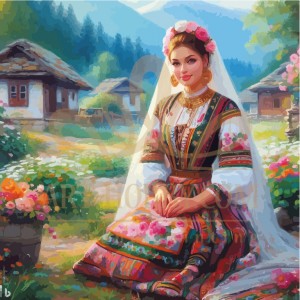 Селска невяста - Диамантен гоблен LD 404077