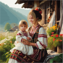 Любимо детенце - Диамантен гоблен LD 404103