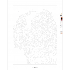 Кученце Кавалер - Картина по номера ZE 37591