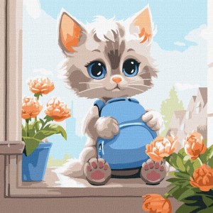 Мило котенце - Картина по номера ZP 1065