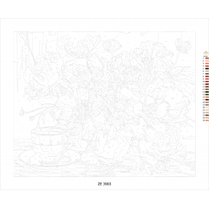 Картина по номера - Макове ZE 3903