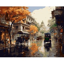 Ретро град - Диамантен гоблен PZ 405250
