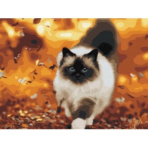 Гоблен за шиене - Котка и есен GA 3933
