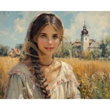 Хубавица - Диамантен гоблен LD 405136 Хубавица - Диамантен гоблен LD 405136