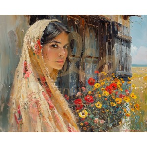 Селска хубавица - Диамантен гоблен LD 405143