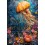 GI 324073 Медуза с цветя - Диамантен гоблен GI 324073 Медуза с цветя - Диамантен гоблен