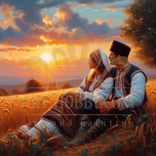 Романтична среща - Диамантен гоблен LD 404136