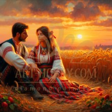 Романтична двойка - Диамантен гоблен LD 404138