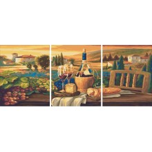 Рисуване по номера - Триптих - Селски натюрморт PG 087 Рисуване по номера - Триптих - Селски натюрморт PG 087
