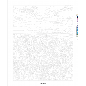 Рисуване по номера - Триптих - Планински пейзаж PG 096