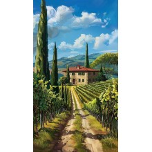 Италия пейзажи Тосканы - Картина по номера ZG 11724