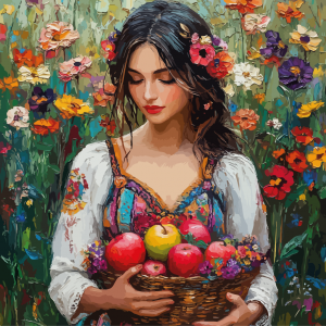 Пролетна хубавица - Диамантен гоблен LD 404161