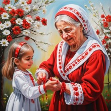 Баба Марта - Диамантен гоблен LD 404174
