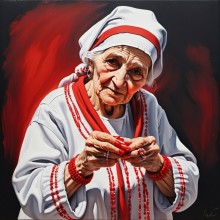 Баба Марта - Диамантен гоблен LD 404177