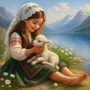 Момиченце - Диамантен гоблен LD 404181