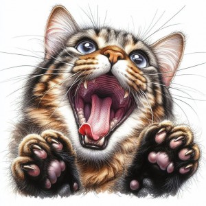 Рисуване по номера - Котка ZP 1406