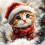 Коледно котенце - Диамантен гоблен  GI 303204