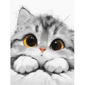 GI 324127 Котенце - Диамантен гоблен
