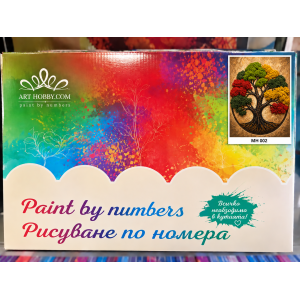 Дървото на живота – картина по номера с 3D скандинавски мъх  MH 002