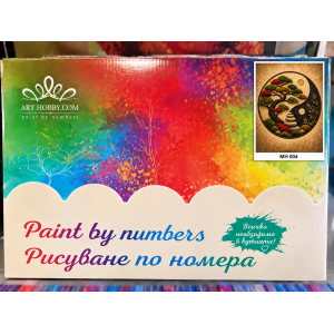 Картина по номера „Дзен кръг“ със стабилизиран мъх MH 004