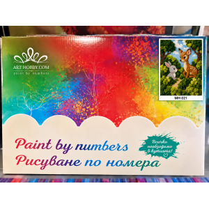 Картина по номера с бои и естествен стабилизиран мъх „Сърничка“ MH 021