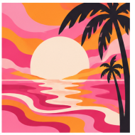 Розово лято – картина по номера ZP 13011