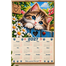 Сладко коте – Диамантен календар 2027