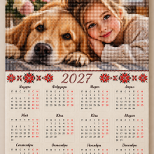 Диамантен календар 2027 по ваша снимка с подрамка