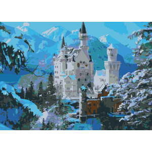 Рисуване по номера - СНЕЖЕН ЗАМЪК ZG 5312