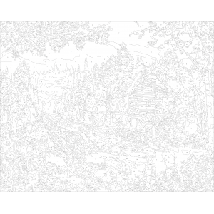 Рисуване по номера - Воденицата в гората ZG 24059