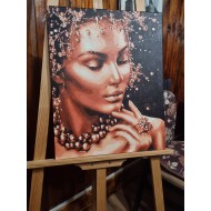 Комплект за рисуване по номера - Черно и Златно ZG 36912