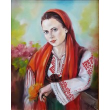 Рисуване по номера - Българка  ZG 37955