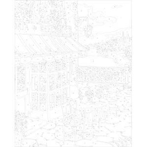 Картина по номера - Улично кафе Z 012