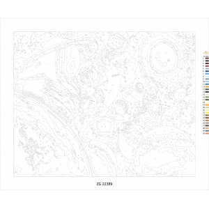 Комплект за рисуване по номера - Планети ZG 22389